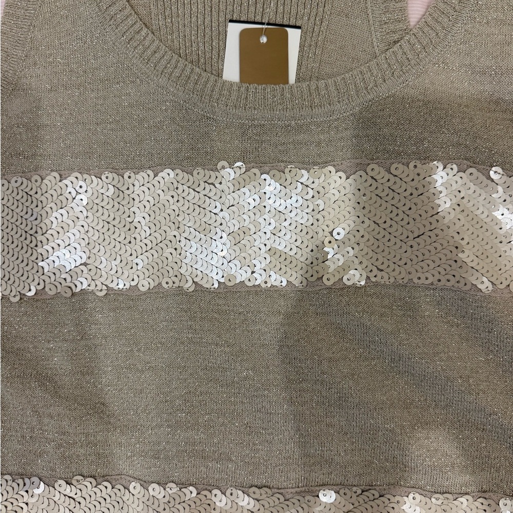 Cache Metallic Knit Top - Picture 4 of 5